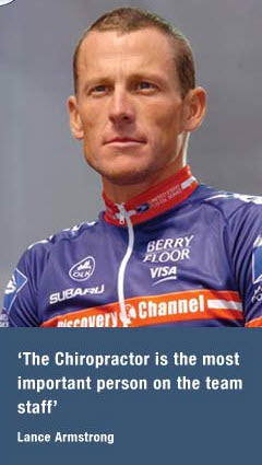 Lance Armstrong on Chiropractic